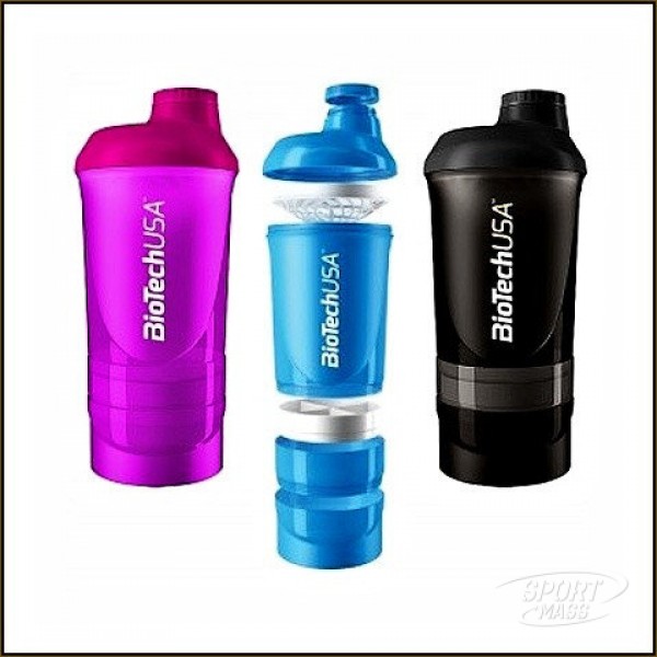 Шейкер Wave+ Shaker 3in1 - 600 ml BioTech (USA) 