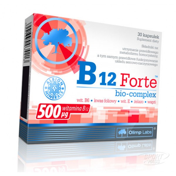 Витамин В-12 , B12 Forte - 30 caps , Olimp Sport Nutrition (Польша) 